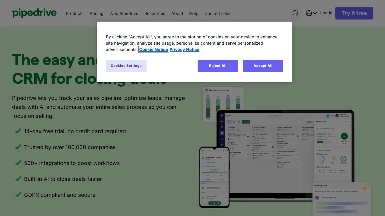 Pipedrive main image